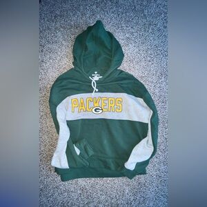 Fanatics Green-bay Packers Green and Gray Hoodie